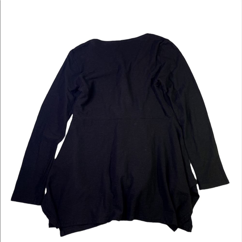 Cut loose Women’s Black button up ,long Sleeve tunic Size XS - Picture 3 of 7